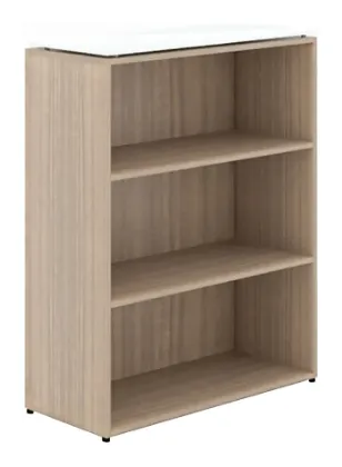 executive bookcase with adjustable shelves and glass top