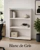 executive bookcase with adjustable shelves and glass top