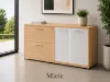 lateral file storage credenza with locking drawers