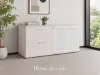 lateral file storage credenza with locking drawers