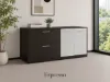 lateral file storage credenza with locking drawers