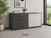lateral file storage credenza with locking drawers