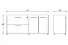 lateral file storage credenza with locking drawers