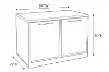 storage cabinet with glass doors