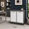 storage cabinet with glass doors