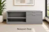 low credenza with file drawer and open storage
