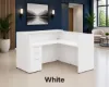 Picture of L Shaped Reception Desk with Locking Drawers and Reversible Return - PL Laminate