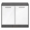 	storage cabinet with glass doors
