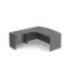 bow front executive L shaped desk with drawers