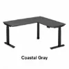 L shaped sit stand desk