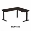 L shaped sit stand desk