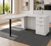 Picture of L Shaped Peninsula Desk with Storage, Reversible Return and Drawers