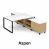 2 person workstation desk with storage