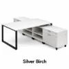 2 person workstation desk with storage