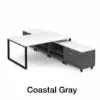 2 person workstation desk with storage
