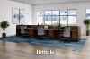 Picture of  3 Person Workstation Desk with Divider Panels 