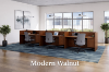 Picture of  3 Person Workstation Desk with Divider Panels 