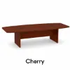boat shaped conference table with grommets