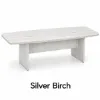 boat shaped conference table with grommets