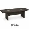 	boat shaped conference table with grommets