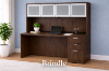 Picture of Executive Credenza Desk with Hutch and Drawers