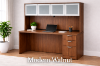 Picture of Executive Credenza Desk with Hutch and Drawers