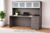 Picture of Executive Credenza Desk with Hutch and Drawers