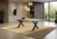 	Boat Shaped Conference Table with Metal X Base, Cable Management and Power Options