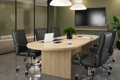 Picture of Executive Racetrack Conference Table with Cable Management