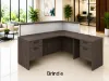 Picture of Modern L Shaped Reception Desk with Transaction Counter