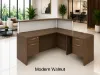 Picture of Modern L Shaped Reception Desk with Transaction Counter