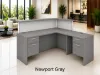 Picture of Modern L Shaped Reception Desk with Transaction Counter