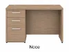 small pedestal desk with drawers and locking storage