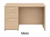 small pedestal desk with drawers and locking storage