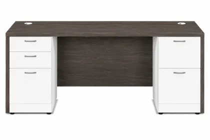 Double Pedestal Desk – Modern Office Desk with Storage