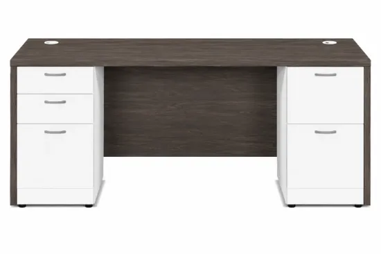 Double Pedestal Desk – Modern Office Desk with Storage