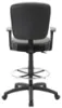 rolling drafting chair with padded vinyl seat and back