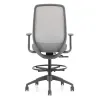 ergonomic mesh drafting stool with seat slider and 2D arms