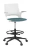 drafting stool with padded arms and 20 inch foot ring