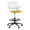 drafting stool with padded arms and 20 inch foot ring