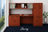 Picture of Executive Credenza Desk with Hutch