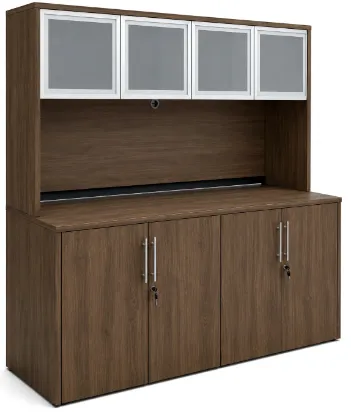 Picture of Office Storage Credenza with Hutch