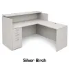 Picture of L Shaped Reception Desk with Locking Drawers and Reversible Return