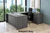 U shaped desk with drawers