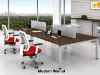 	4 person desk with privacy panels