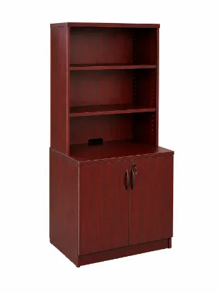 Picture of Office Storage Cabinet with Hutch 