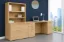 Rectangular Office Desk with Drawers, File Storage and Hutch