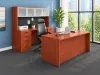 Picture of Executive Desk with Credenza and Hutch Set 