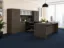 U shaped executive desk with hutch and lateral files