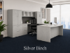 U shaped executive desk with hutch and lateral files